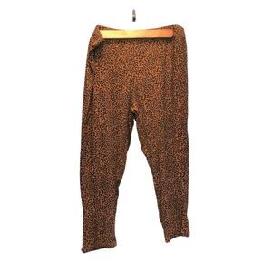Serra women’s s leopard print stretch Capri pants, size XL